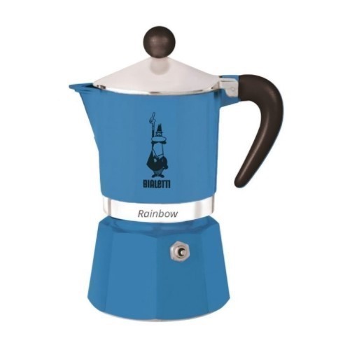 CAFETERA BIALETTI RAINBOW 6TZAS AZUL OSCURO